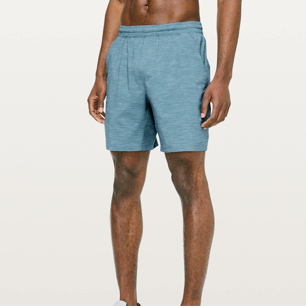 Lululemon Pace Breaker Short
 in Heather Allover Blue Cast Utility Blue - Picture 3 of 7